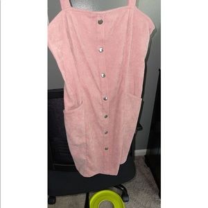 Pink Buttoned ROMWE Dress, Size Small